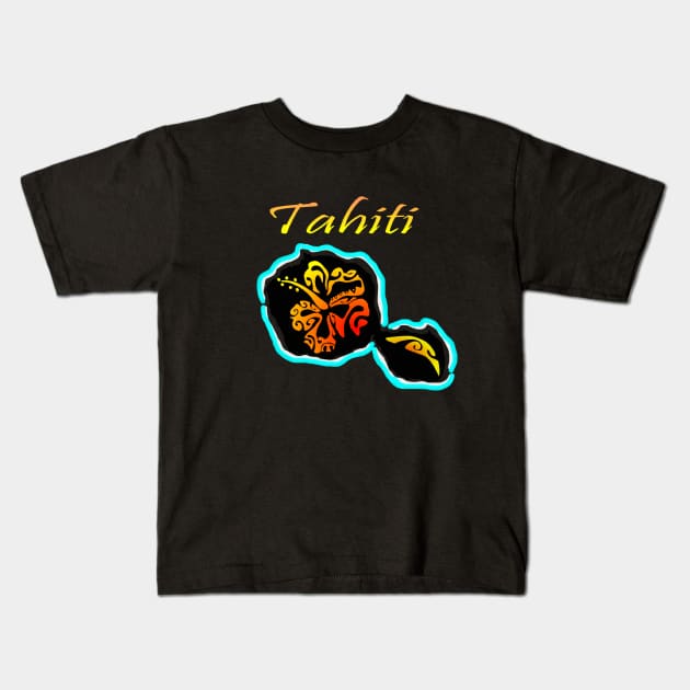 TAHITI Kids T-Shirt by Nesian TAHITI